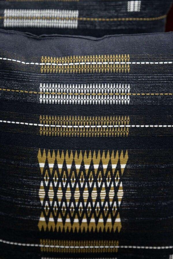 Naga Handwoven Cushion Cover Black - Image 5