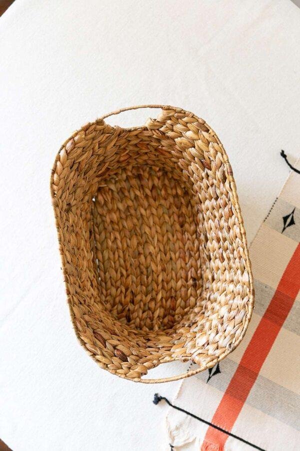 water grass oval basket