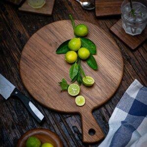 walnut wood chopping serving board