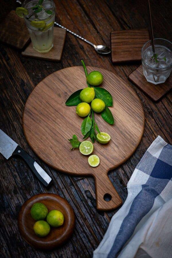 walnut wood chopping serving board