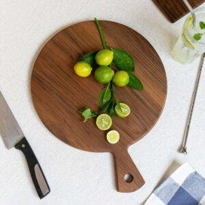 walnut wood chopping serving board