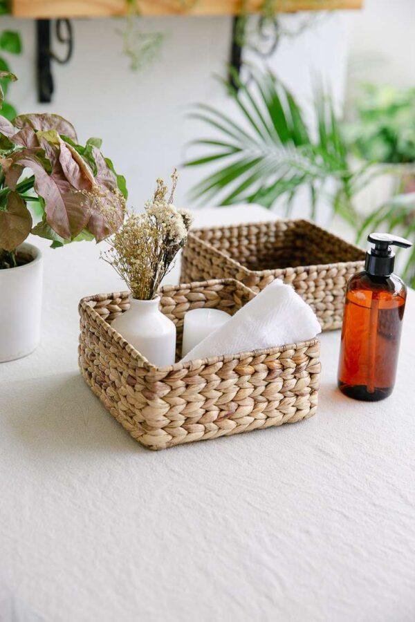 Water Hyacinth Grass Basket