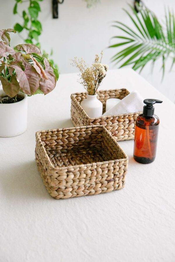 Water Hyacinth Grass Basket