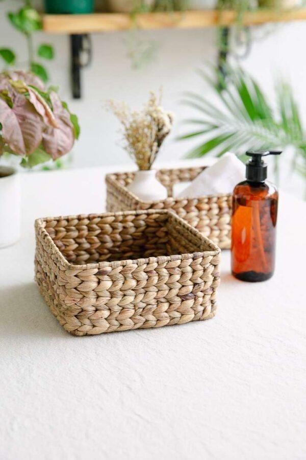 Water Hyacinth Grass Basket