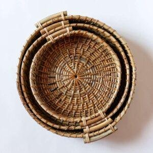 rattan cane tray