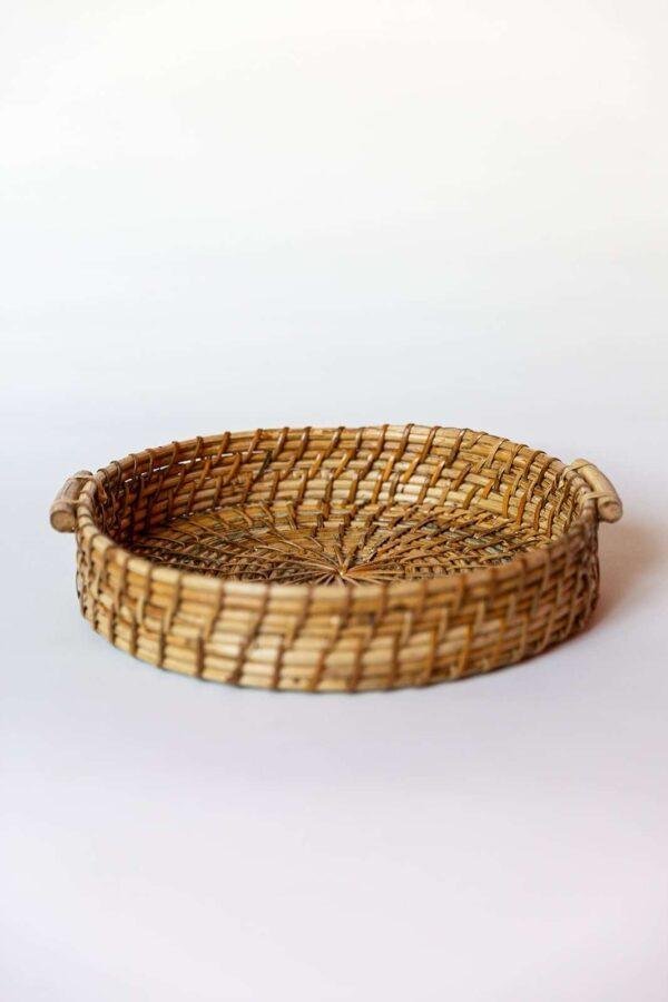 rattan cane tray