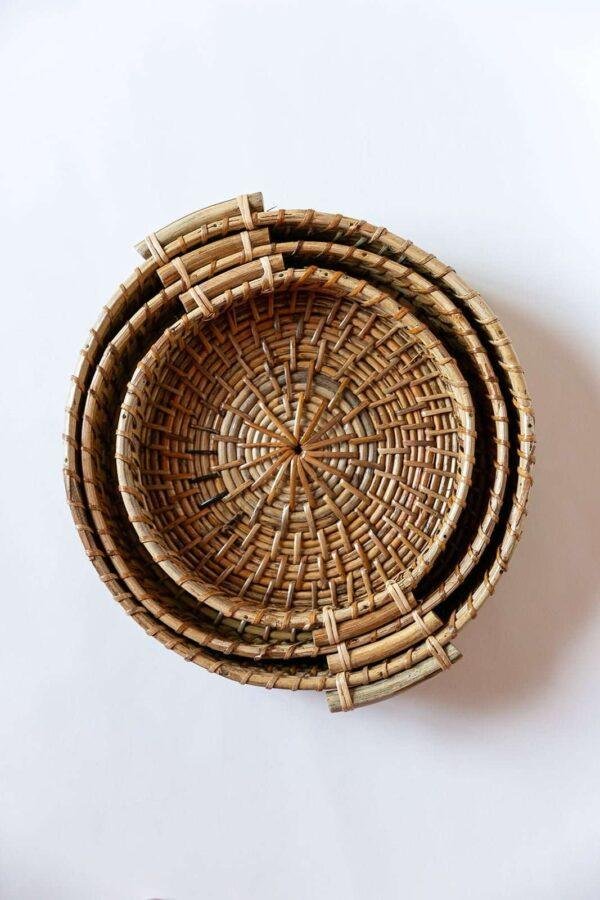 rattan cane tray