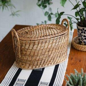 rattan cane basket