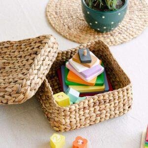 grass basket with lid