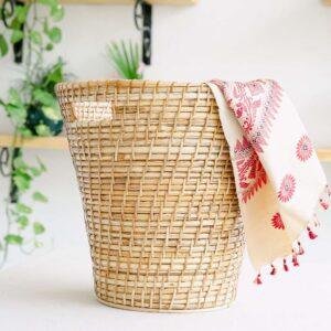 rattan laundry/storage basket