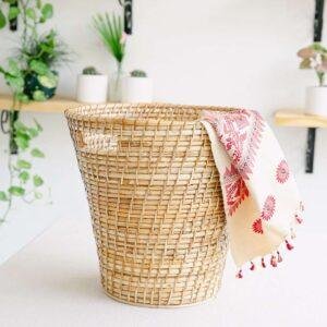 rattan laundry/storage basket