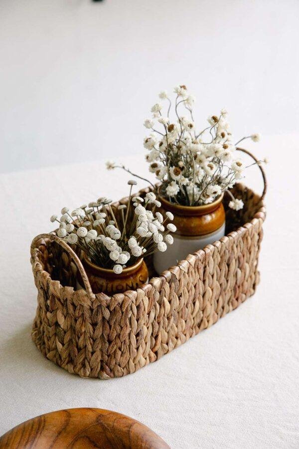 grass oval basket