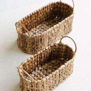 grass oval basket