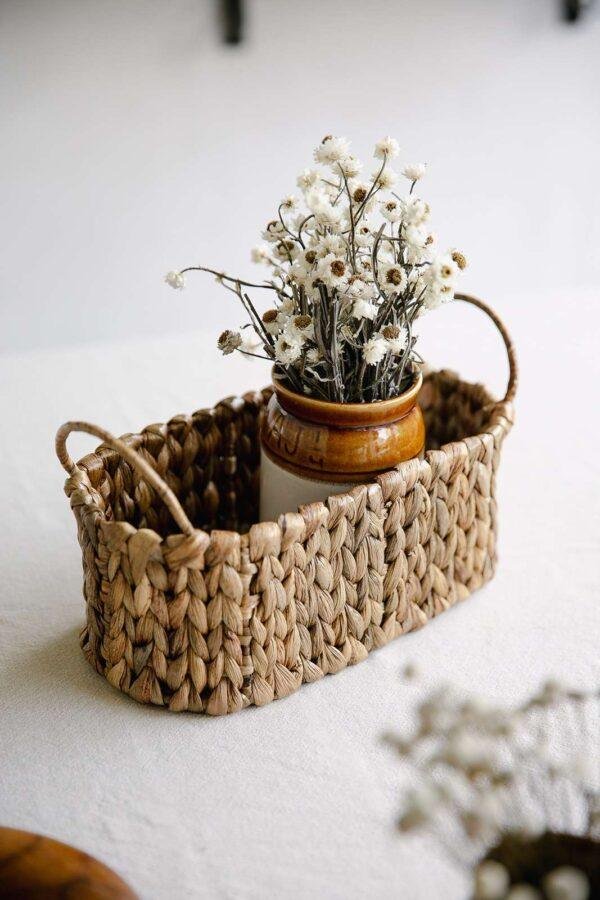 grass oval basket