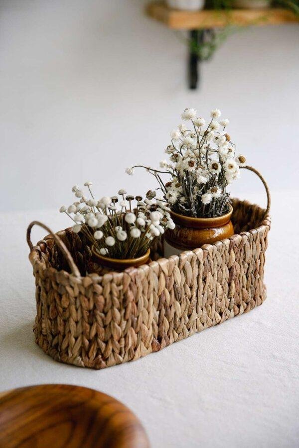 grass oval basket