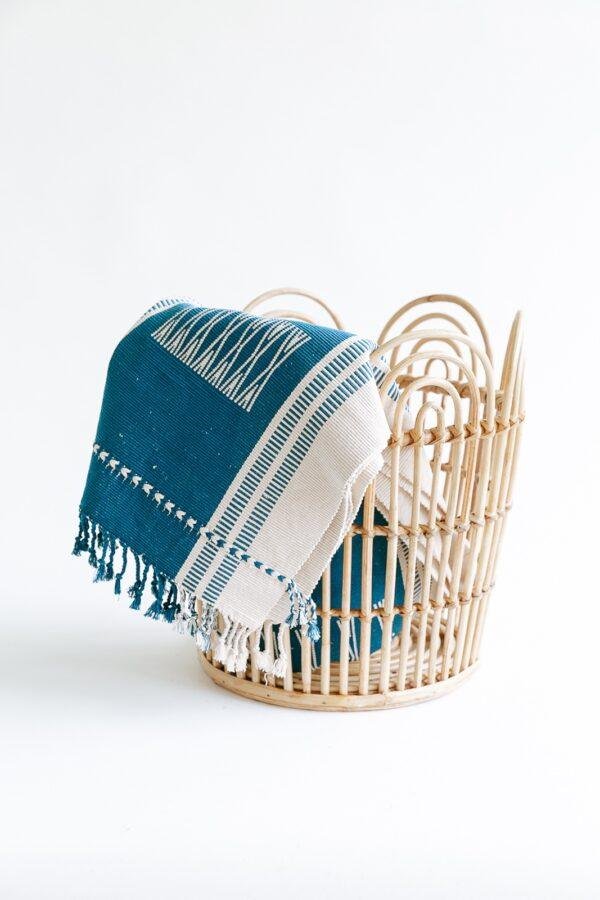 rattan cane storage basket