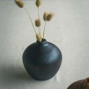 Teak Wood Vase