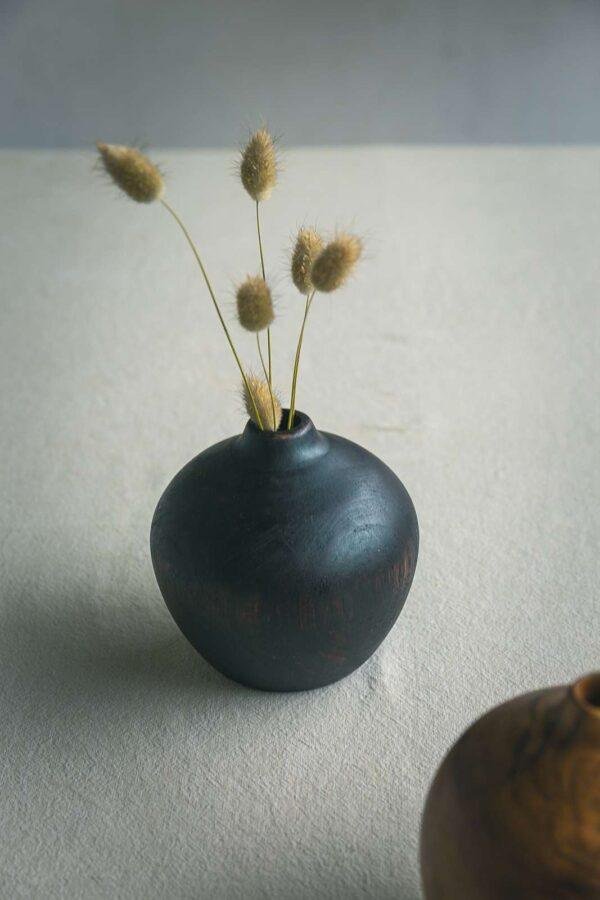 Teak Wood Vase