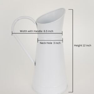 long & plain pitcher vase