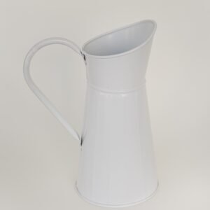 short & ribbed pitcher vase