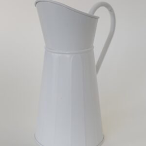 short & ribbed pitcher vase