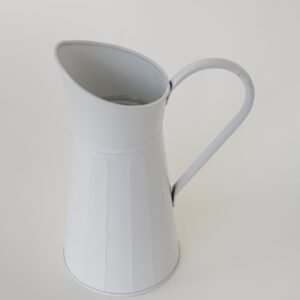 short & ribbed pitcher vase