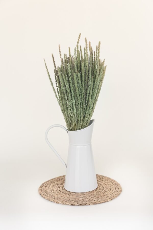 short & ribbed pitcher vase